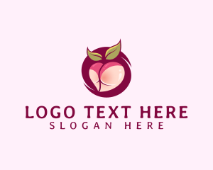 Adult - Seductive Lingerie Peach logo design