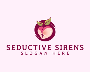 Seductive Lingerie Peach logo design