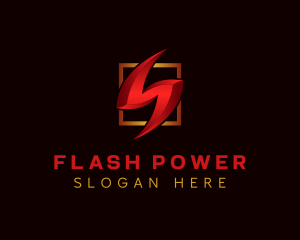 Electric Lightning Power logo design