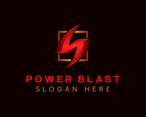 Electric Lightning Power logo design