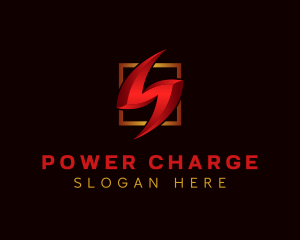 Electric Lightning Power logo design