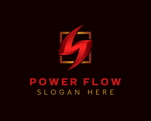 Electric Lightning Power logo design