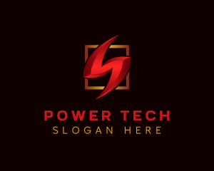 Electric Lightning Power logo design