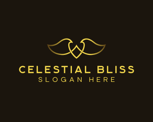 Wings Angel Holistic logo design