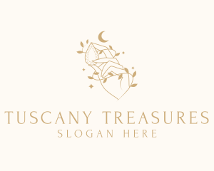 Luxury Hand Crystal logo design