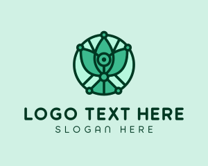 Sustainable - Eco Leaf Vegetarian logo design