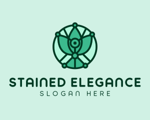 Eco Leaf Vegetarian logo design