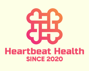 Cardiology - Gradient Medical Cross Heart logo design
