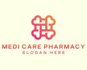 Pharmacist - Gradient Medical Cross Heart logo design