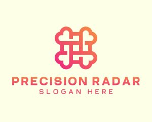 Gradient Medical Cross Heart logo design