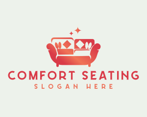 Sofa Couch Furniture logo design