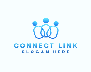 Link - People Community Group logo design