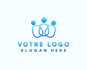 Social - People Community Group logo design