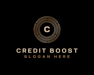 Credit - Cryptocurrency Finance Credit logo design