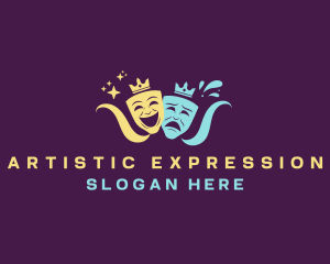 Expression - Creative Theatre Mask logo design