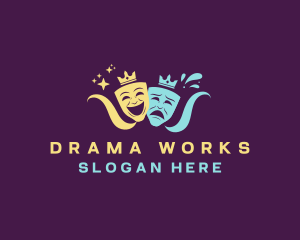 Drama - Creative Theatre Mask logo design