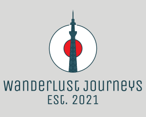 Travelling - Japan Skytree Landmark logo design