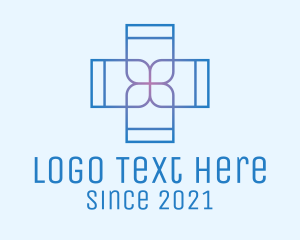 Frontliner - Minimalist Hospital Cross logo design