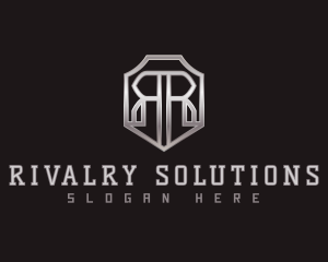 Security Shield Letter R logo design