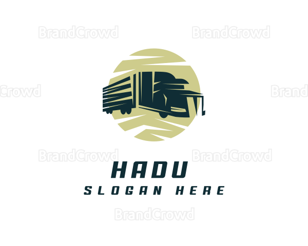 Construction Cargo Truck Logo