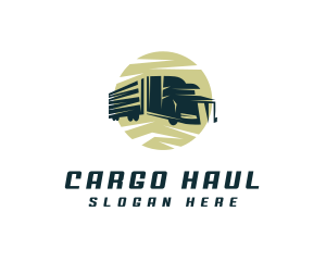 Construction Cargo Truck logo design