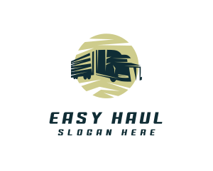 Construction Cargo Truck logo design