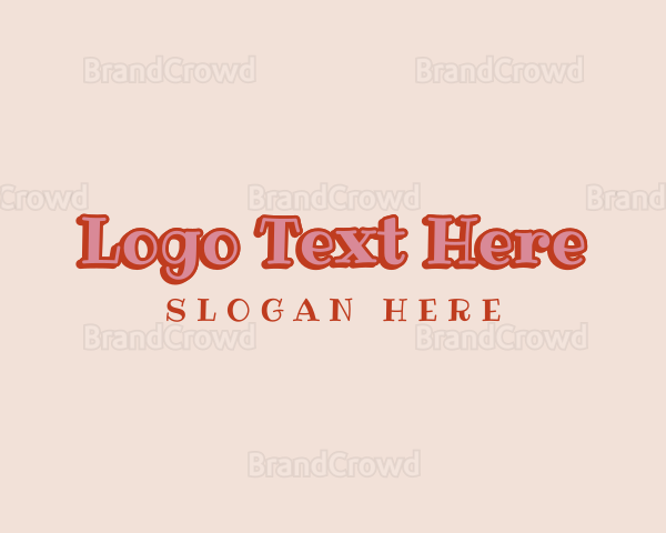 Teen Fashion Wordmark Logo