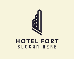 Abstract Hotel Building logo design