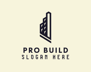 Abstract Hotel Building logo design