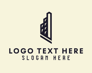 Architecture - Abstract Hotel Building logo design