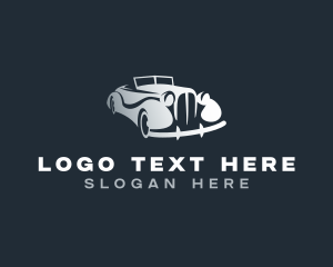 Transport - Retro Car Detailing logo design