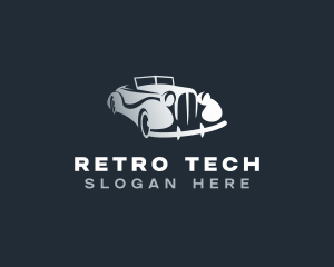 Retro Car Detailing logo design