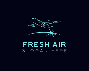 Airplane Aviation Airport logo design