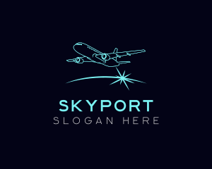 Airport - Airplane Aviation Airport logo design