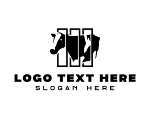 Beef - Cattle Beef Steak logo design