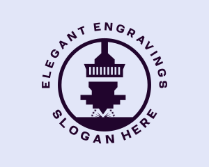 Mechanical Engraving Machine logo design