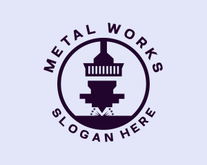 Metal - Metal Engraving Machine logo design