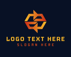 Freight - Gradient Arrows Business logo design