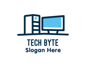 Computer - Desktop Computer Technician logo design