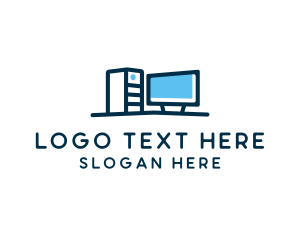 Lcd - Desktop Computer Technician logo design