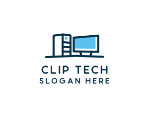 Desktop Computer Technician  logo design