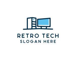 Desktop Computer Technician  logo design