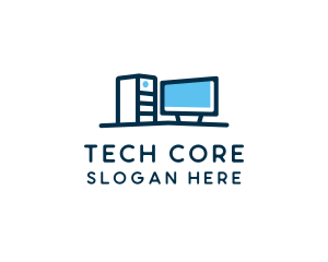 Desktop Computer Technician  logo design