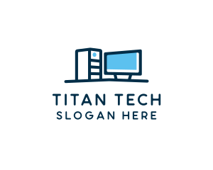 Desktop Computer Technician  logo design