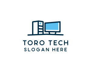 Desktop Computer Technician  logo design