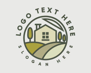Residential - Home Lawn Field logo design