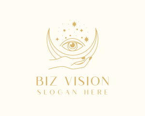 Crescent Moon Eye  logo design