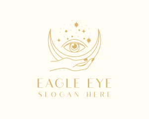 Crescent Moon Eye  logo design