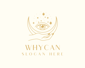 Mystic - Crescent Moon Eye logo design