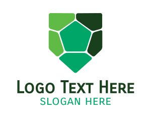 Modern - Turtle Shell Shield logo design
